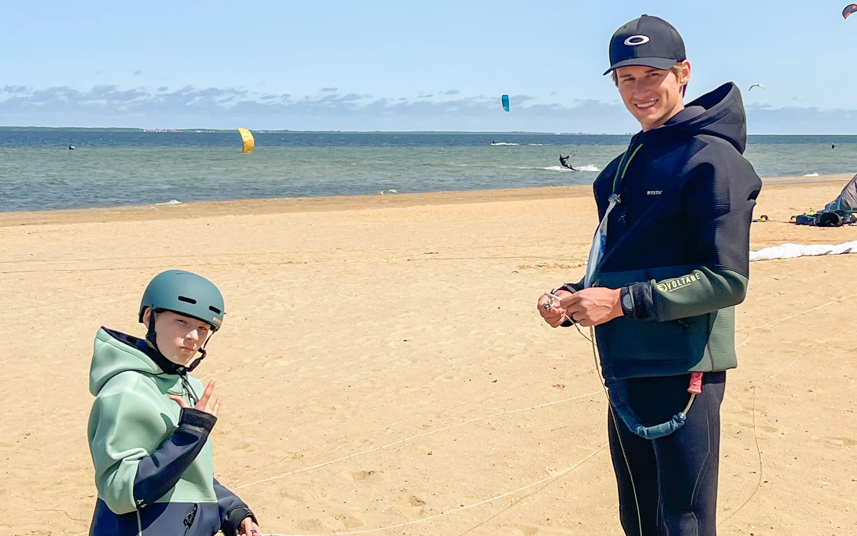 Miki – instruktor kitesurfingu KiteClub w akcji